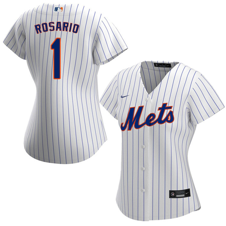 Nike Women #1 Amed Rosario New York Mets Baseball Jerseys Sale-White